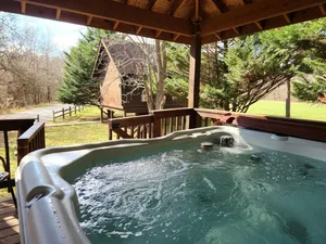 Image of Mountain Views, River Frontage & HotTub + Country!