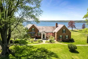 Image of Luxurious Owasco Lakefront Home with Level Lakeshore Beachfront 200 Feet +\\-