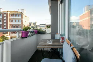 Image of Appartement charmant à Rouen, 40 m², balcon et vue sur la ville.
