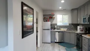 Image of Entire Remote work, pet-friendly (dog door), 2 bed\/2 bath fully furnished house