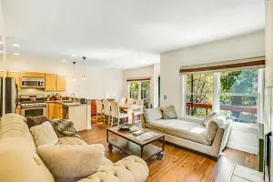 Image of Beautiful, waterfront condo w\/ an updated interior and a gas fireplace