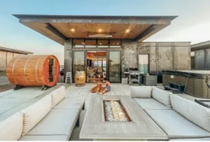 Image of PET-FRIENDLY, HOT TUB & SAUNA CaveB Lakeside Luxury Spa Retreat by The Gorge