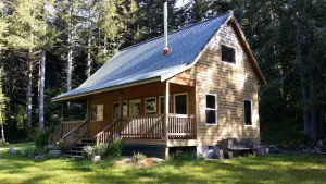 Image of CozyCattail Cabin on our secluded coastal estuary woodland retreat