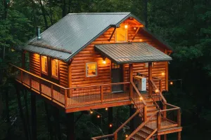 Image of Dream Treehouse Getaway with Hot Tub