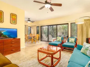 Image of Comfy Ground Floor Condo w\/Lanai, Updated Kitchen, Flat Screen, WiFi–Kaha Lani 116