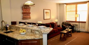 Image of Ski in\/out condo,K Bed,memory foam Q pull-out,xbox,deck has grill,shared hot tub