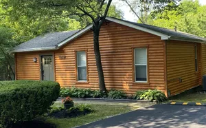 Image of Family-Friendly, house in wooded setting with private back yard, deck, hot tub.