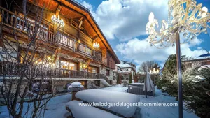 Image of 400 m slopes at the gates of Megeve Sauna SPA apartment 200m2 in cosy chalet