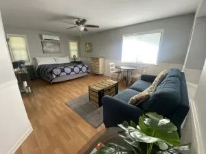 Image of Large king guest room with private entrance and bathroom.