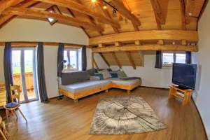 Image of At the rustic Mattes - apartment \"Eva\" . Beautiful open penthouse
