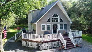 Image of Beautiful Chalet-style home in private setting close to slopes, beach & pool!!