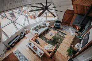 Image of Modern Dome + Cottage w\/ Views of Amicalola State Park!