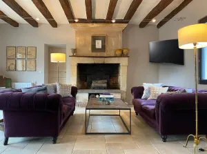 Image of Stylish farmhouse with pool, sleeps 8-10