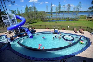 Image of 10 Acre Lakefront Game House - Sleep Upto 45