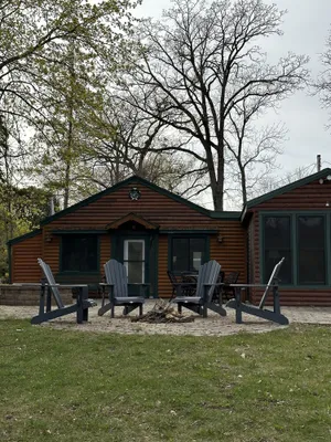 Image of Charming Log Cabin on a private spring fed lake