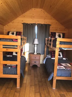 Image of Cabins located at the base of the Beartooth Mountains