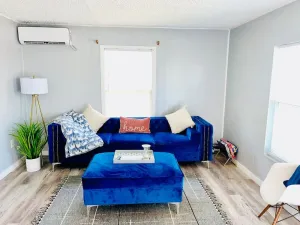 Image of Kick back and relax in this calm, stylish space.