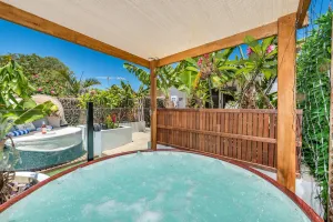 Image of Renovated Beach Villa with Heated Spa & Resort Style Garden only 400m the beach