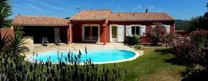 Image of Provencal villa with private pool at the heart of Des Corbieres vineyard