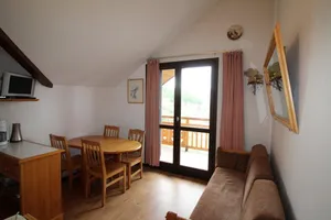 Image of 3rd floor, view mountain, balcony, parking, tv, ski locker, 27m², Auris en Oisans