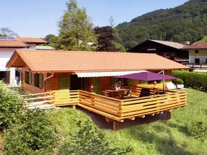 Image of Chalet für 1-2 Personen, neuerbautes Holzhaus, 65 qm, Dusche\/WC, Terrasse, TV, W-LAN, separates Schlafzimmer, Nichtraucher