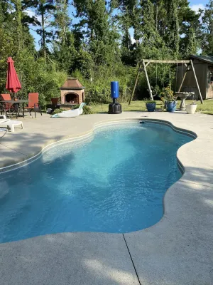 Image of The Sutton getaway w\/ pool and private backyard.