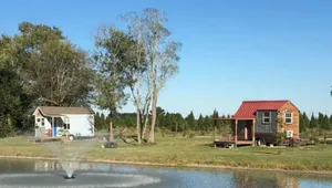 Image of Little house on the Christmas tree