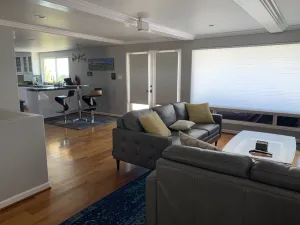 Image of Coastal view home with privacy, hot tub. Serenity not too far from Civilization!