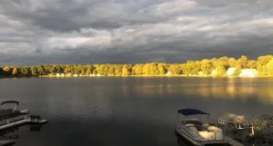 Image of Beautiful Lake House with 150' sandy beach on 85 acre all sports lake