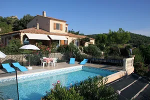 Image of In a farmhouse with pool on the upland of a Provencal village