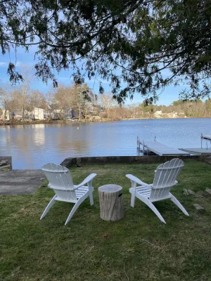 Image of Stunning waterfront retreat on lake Attitash- Dog friendly