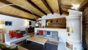 Image of The Engadine house was originally built in 1550 and restored in 1969, since then
