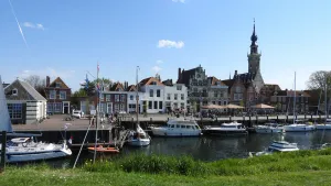 Image of Appartement Bordeaux Oxhooft at the port of Veere on the first floor.