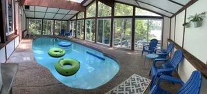 Image of Lakefront property with private heated indoor pool and hot tub!