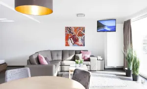 Image of Modern apartment with sophisticated equipment