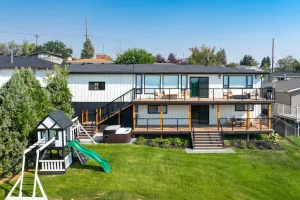 Image of Great Falls Premier Retreat by Wrecked & Refined Stunning Views Hot Tub Family Fun