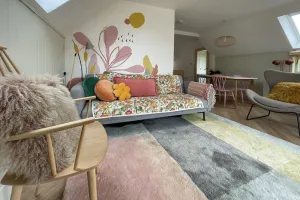 Image of Luxury Lakeside Lodge with Boutique Chic Interior