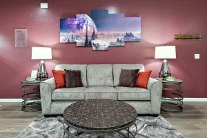 Image of U3 - Stunning Themed Home! - Peloton Bike - 3 King Beds - 1G WiFi - 2 Work Desks