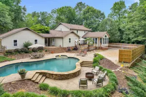 Image of Backyard Beach with Pool