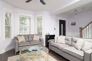 Image of Unique & Modern 6 Bedroom Home close to Boston, Free Parking, Yard, 2 Units!
