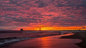 Image of Hilltop Vacation Rental in Grand Haven, Breathtaking Views of Lake Michigan!