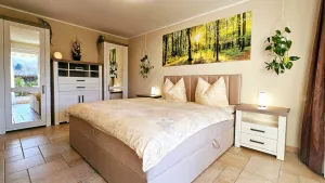 Image of Stylish oasis of well-being with a terrace and garden right next to the forest