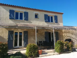 Image of Beautiful villa with private pool between sea and mountains