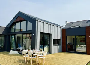 Image of Bright \"Ker Balafenn\" house near the coast