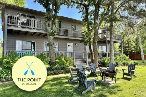 Image of The Point on Gull Lake – Unit 1: 1BR Lakeside Retreat w\/ Patio & Dock Access