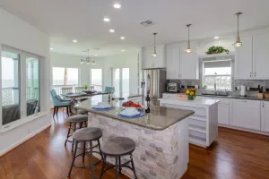 Image of Bay Front Water Views & Fishing Pier|Huge Deck|View of Kemah Boardwalk|Close to Beach & NASA|WiFi