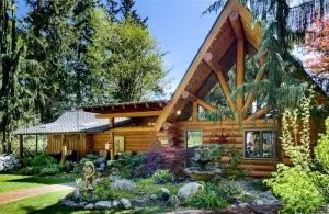 Image of Romantic LOG CABIN on Stilly River w\/ Hot tub! Setup for 2 people only