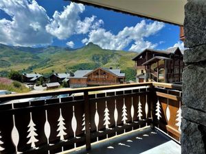 Image of 30m from ski slopes, 1st floor, view valley, balcony, fireplace or stove, parking, tv, ski locker