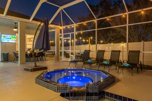 Image of A Wave From it All! Pet friendly, Private heated pool home with fire pit!
