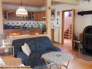 Image of Vacation home 126 sqm, for 2-8 persons, Swedish stove, balcony and large terrace. Garden